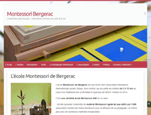 Tablet Screenshot of montessori-bergerac.com